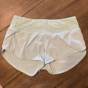 Lululemon speed up shorts chambray color
